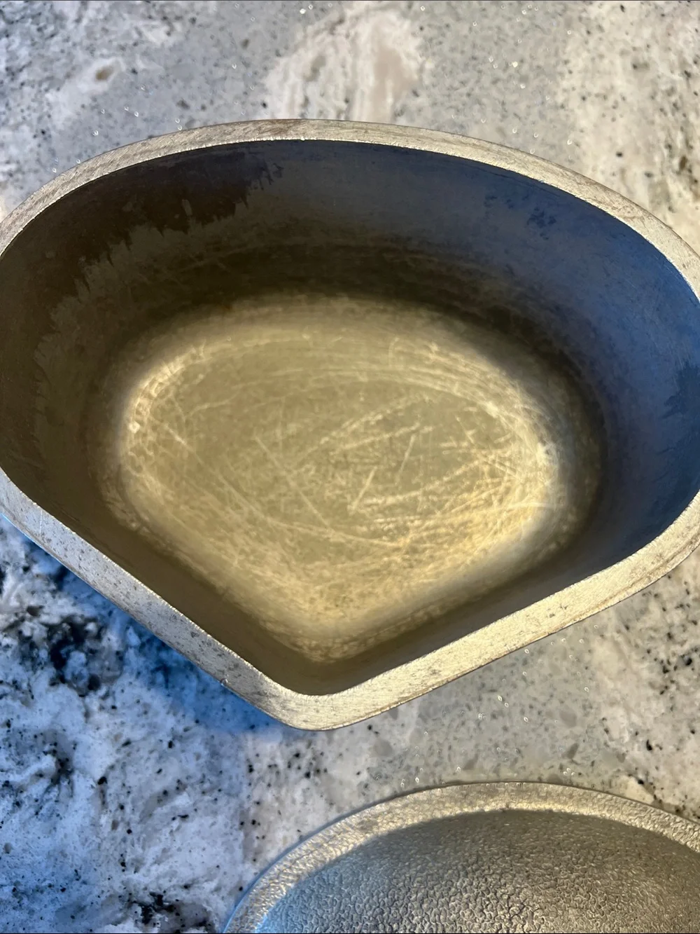 Vtg Guardian Service Cookware Triangle Heart Pot Casserole Pan w Metal Lid